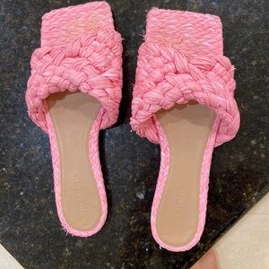 Bottega Veneta STRETCH FLAT SANDALS pink 41 mule